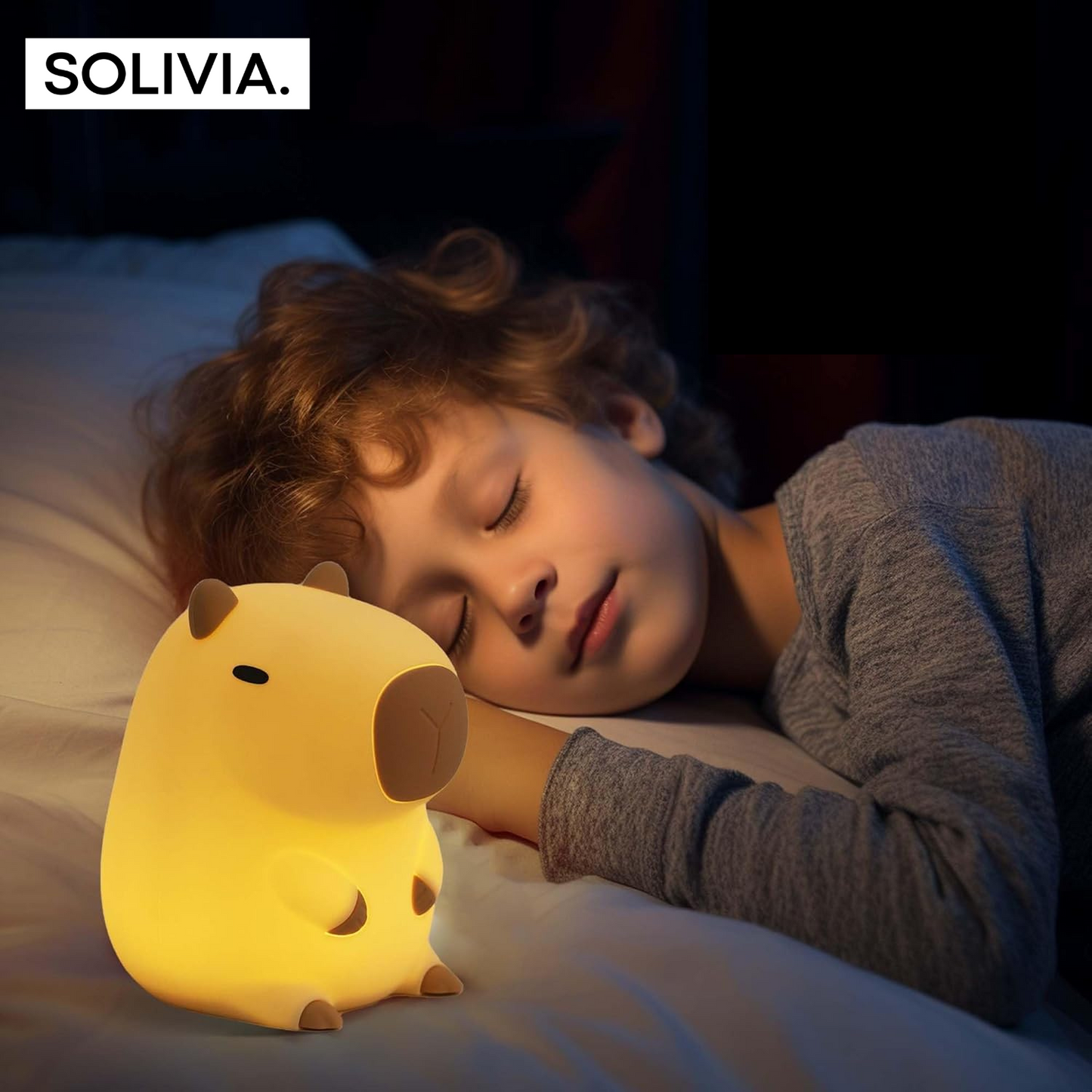 מנורת לילה מרגיעה מבית סוליביה - ™Capybara